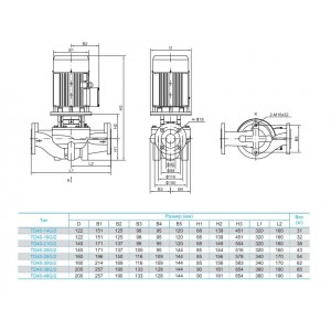 Вертикальный циркуляционный насос CNP TD 40-16G/2 DWHCJ Вертикальный циркуляционный насос CNP TD 40-16G/2 DWHCJ
